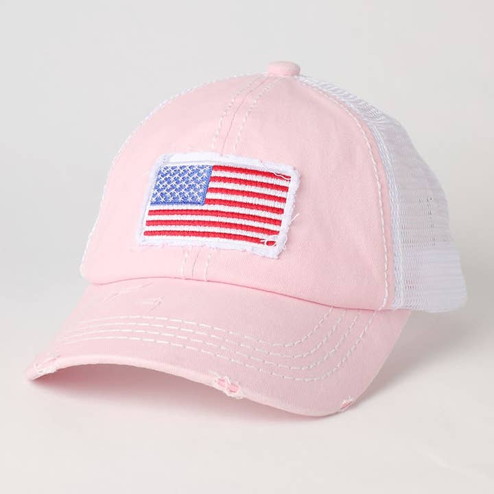 Fashion City - Wholesale Trucker Hat - Unisex - America USA Flag Mesh Snapback Baseball Cap9