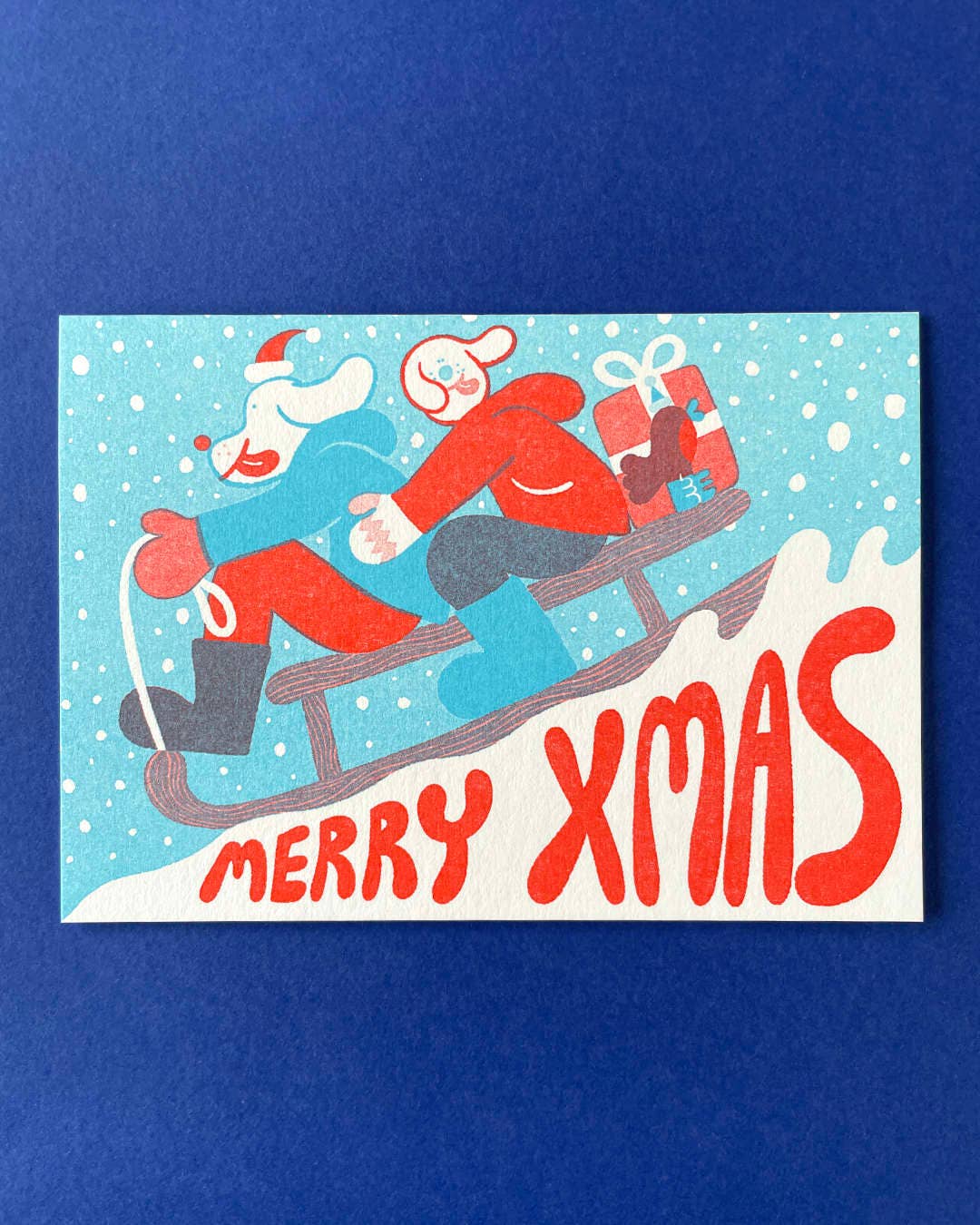 YUK FUN – wholesale Christmas card – YUK FUN Christmas Card - Merry Xmas Sledgers0