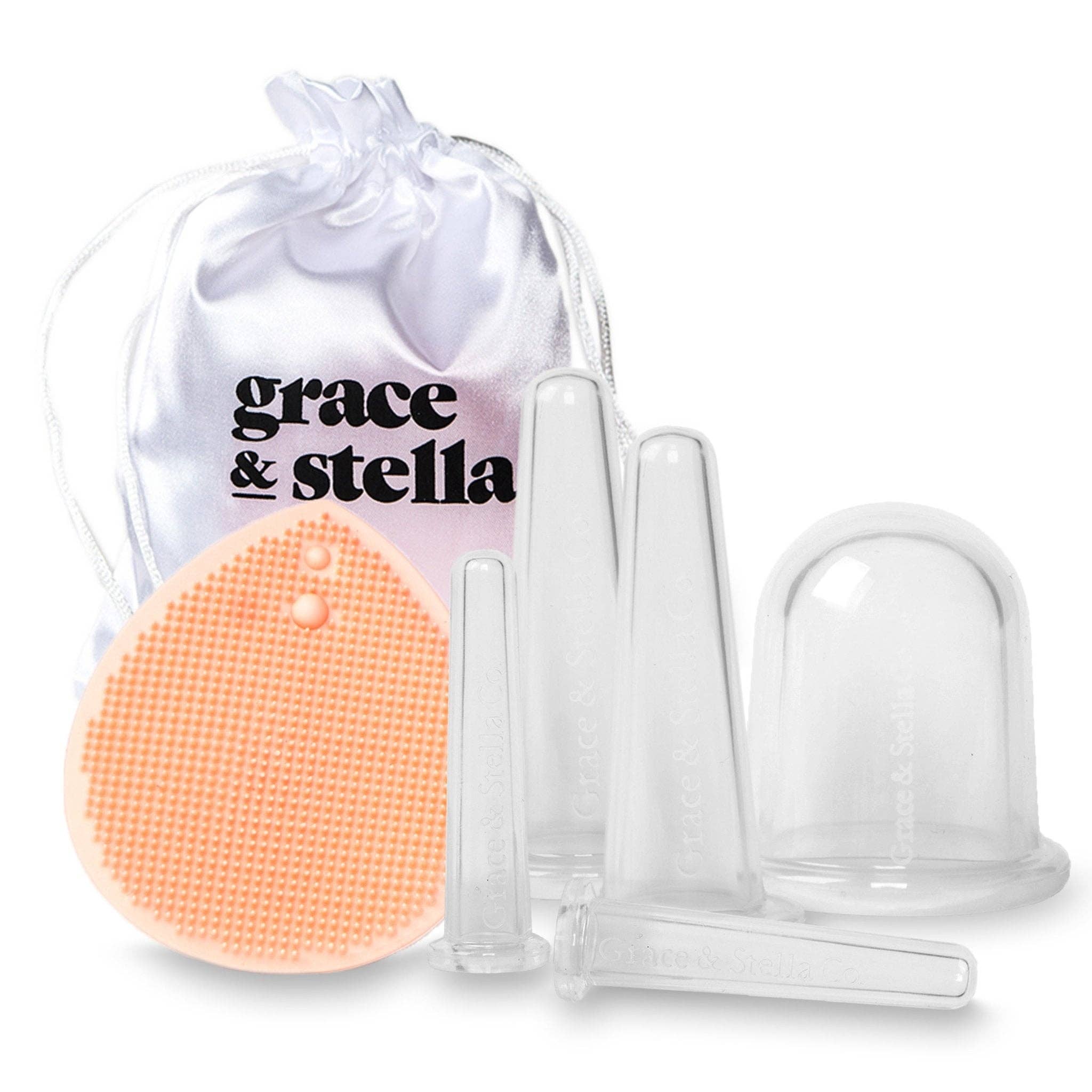 Grace & Stella Co - Wholesale Facial Care Set/Kit - Facial Cupping Massage Set With Jojoba Oil1