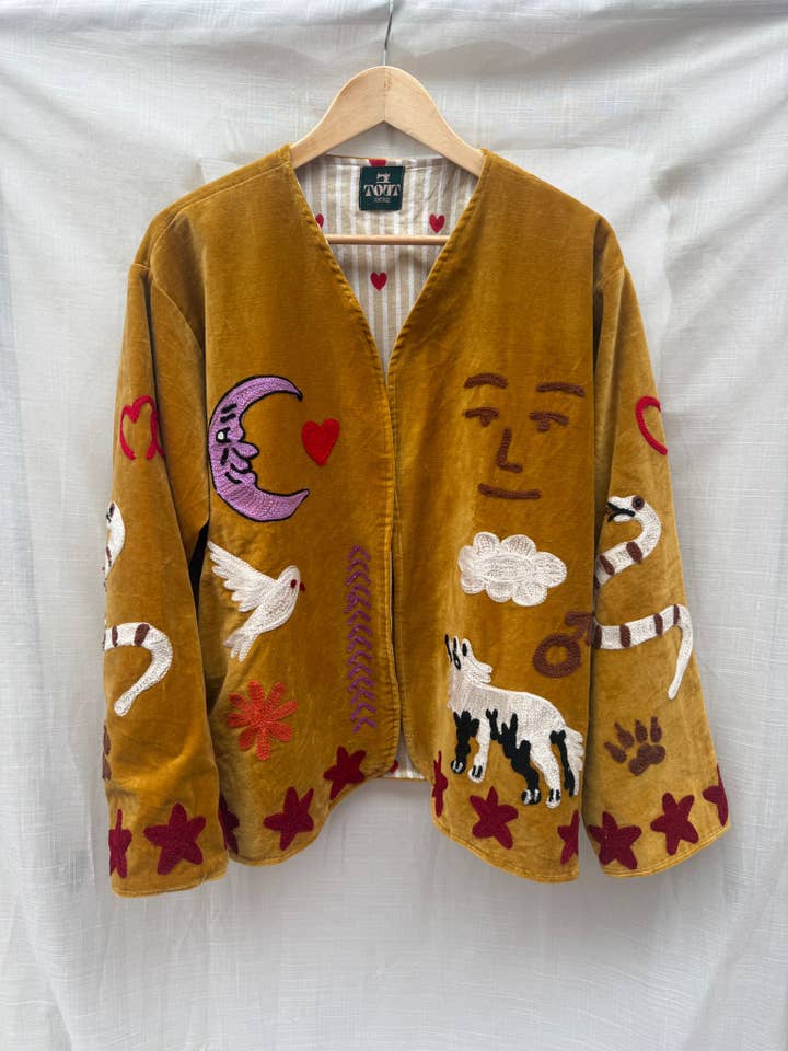 Casaco de Veludo touro por atacado de ToutVintage