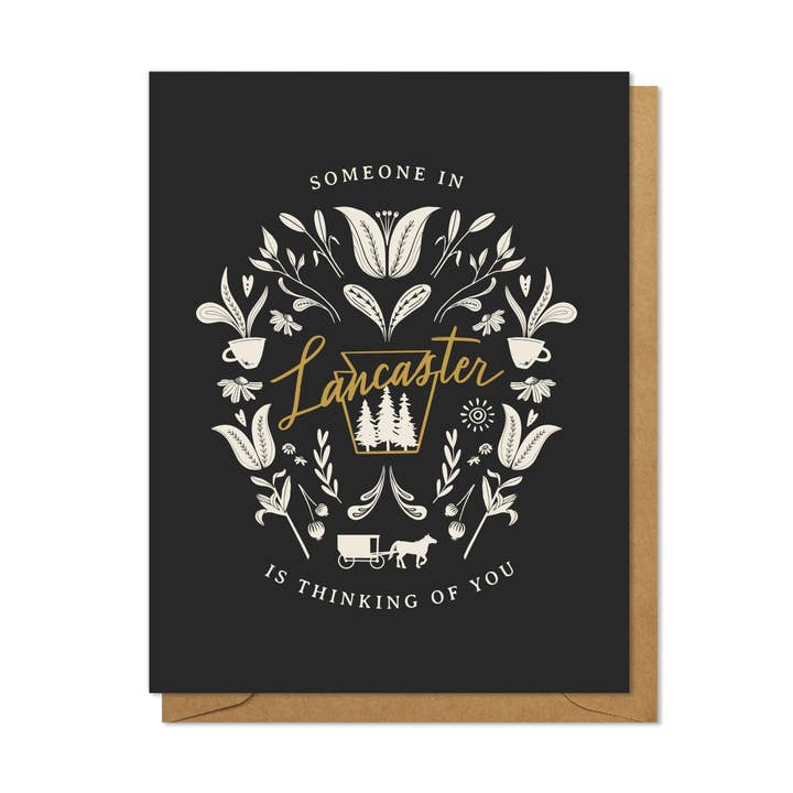 Tarjeta de felicitación Someone in Lancaster is Thinking of You para venta al por mayor de Joymark Studio