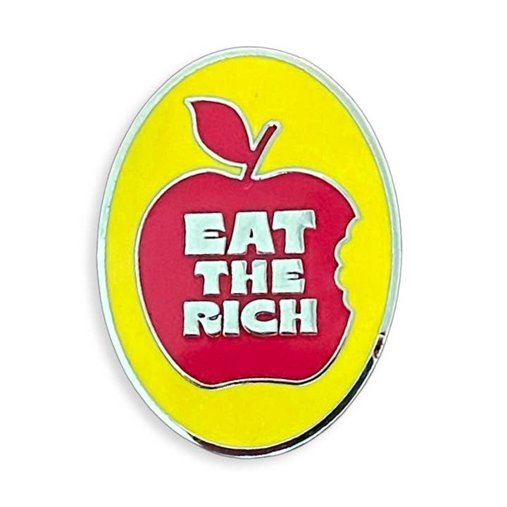 Eat The Rich Enamel Pin for wholesale by World Famous Original