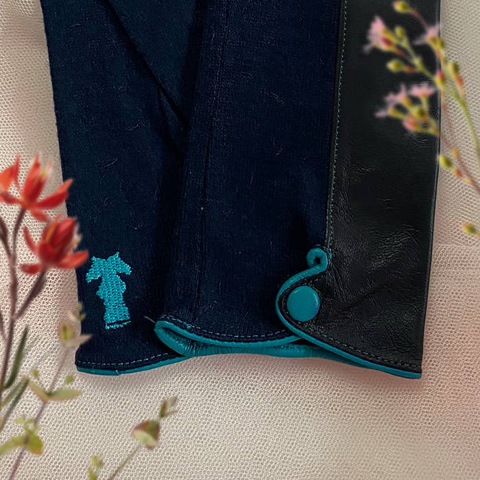 BROKANTE - Venta al por mayor Guantes - Mujer - Guantes de lana lisos AZUL TURQUESA3