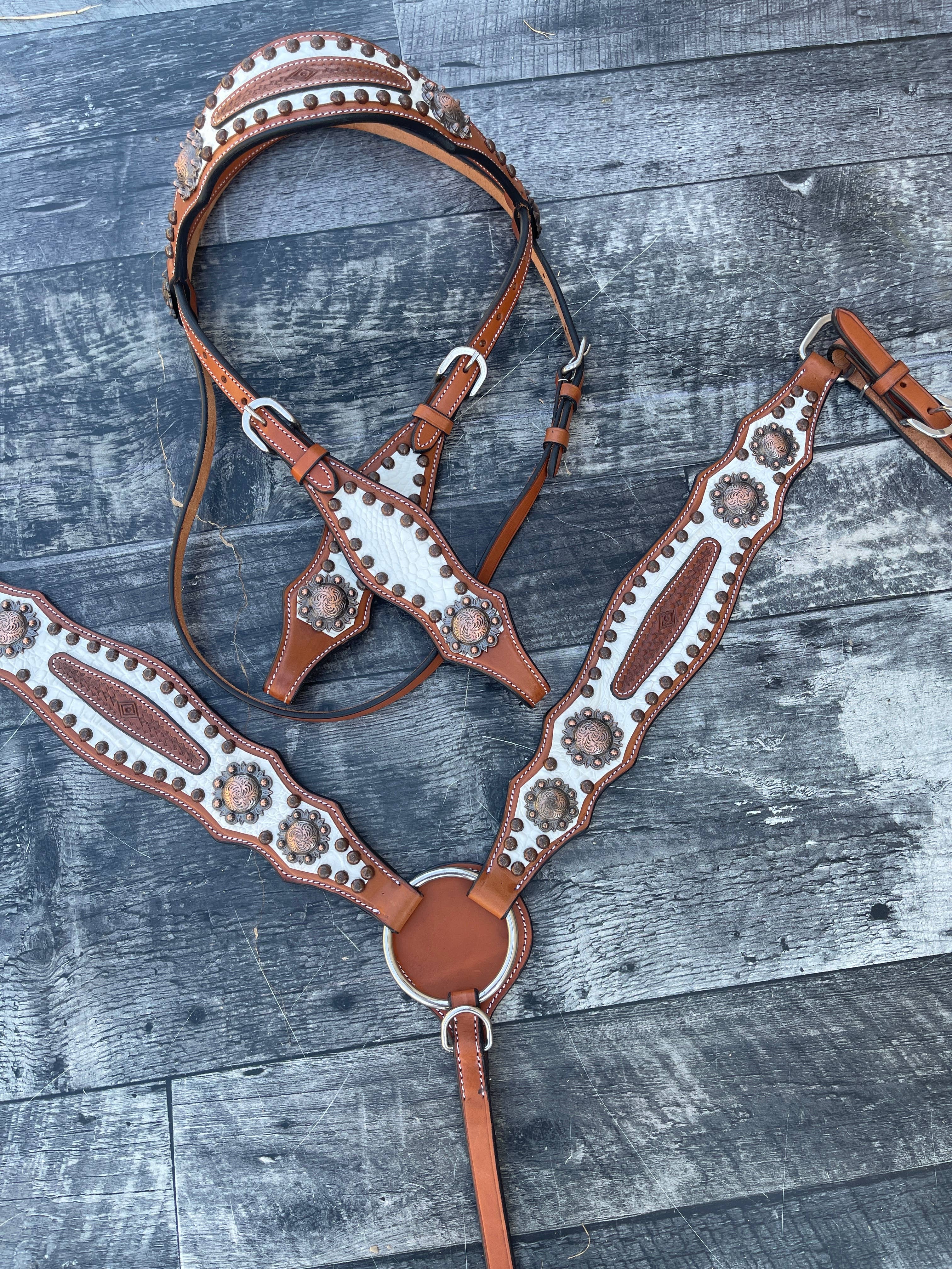 Schulz Equine - Wholesale Horseback Riding Gear - Doc Holiday Headstall and Breast Collar Set7