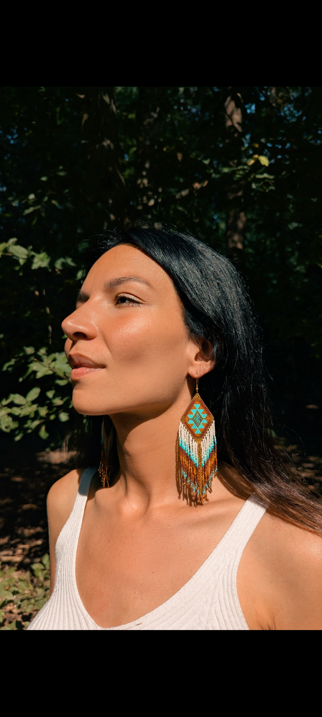 Agua del Río - Vente Boucles d'oreilles à pampille - Earrings handmade with Miyuki beads - VALPARAÍSO 3