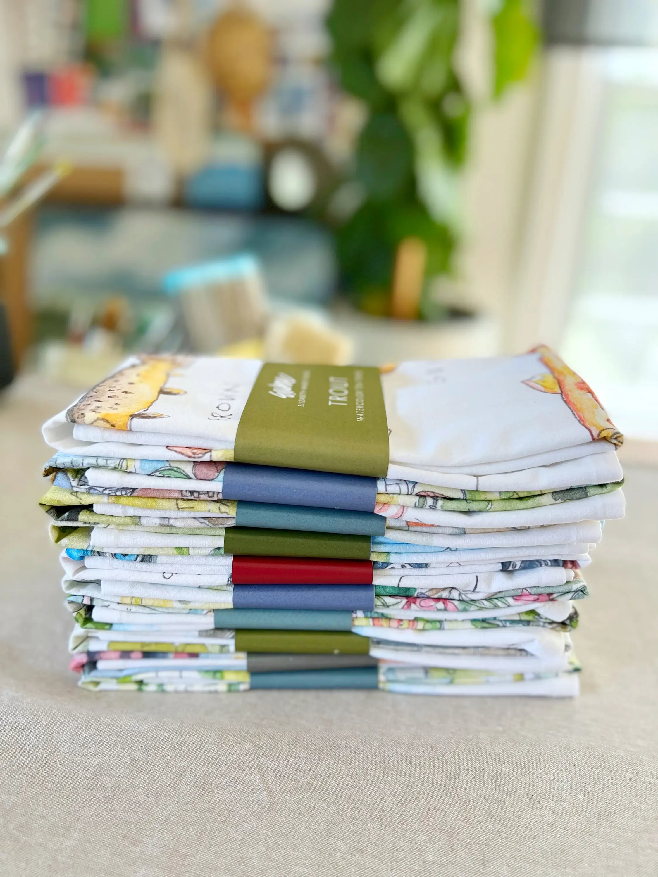 Elizabeth Wade Studio - Wholesale Tea Towel - Aslan Tea Towel5