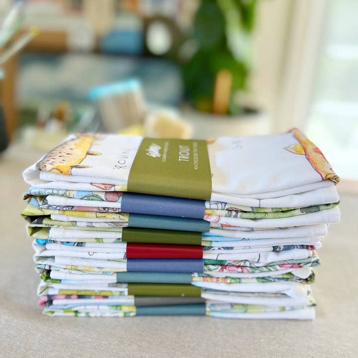 Elizabeth Wade Studio - Wholesale Tea Towel - Aslan Tea Towel5