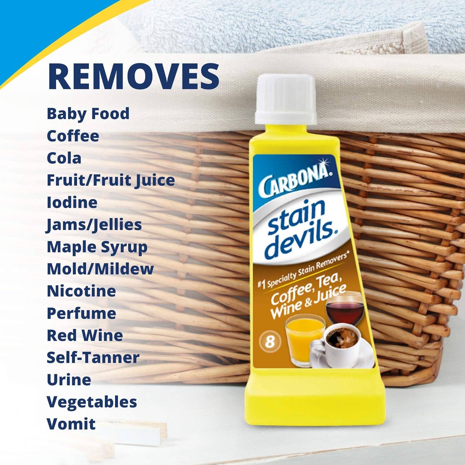 AJ TOYS & GAMES - Wholesale Stain Remover - Carbona Stain Devils® #8 Coffee, Tea, Wine & Juice - 1.7 oz.1