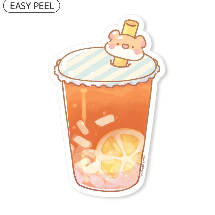 Honey Lemon Black Tea Sticker for wholesale by Studio Enon