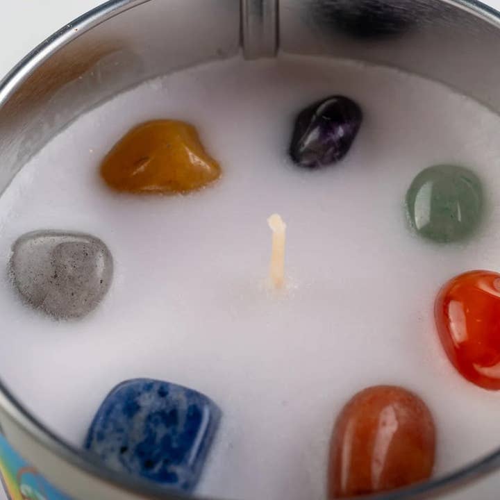 Ethike.eu - Wholesale Travel Candles - Siete Chakras - 3 Velas de Árbol Verde1