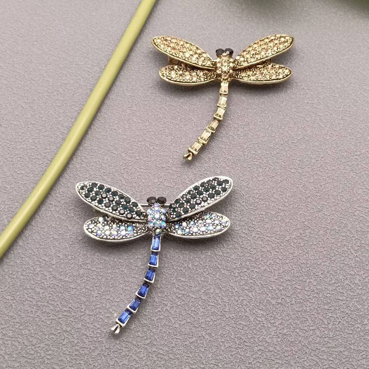 Mio Queena – wholesale Brooch – Rhinestone Dragonfly Brooch4