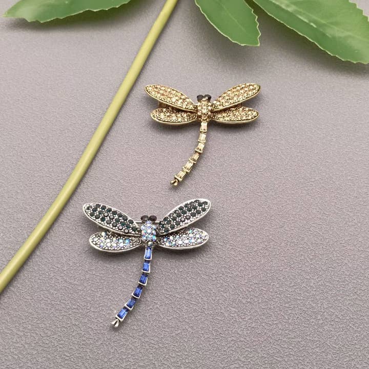 Mio Queena - Wholesale Brooch - Rhinestone Dragonfly Brooch