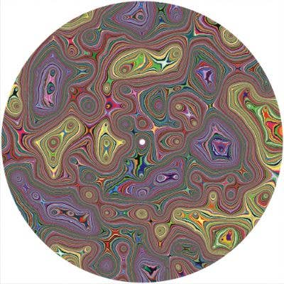Phatmatz – wholesale Musiktillbehör – Slipmat 12"/ 7" för skivspelare - Psychedelic Mardröm1