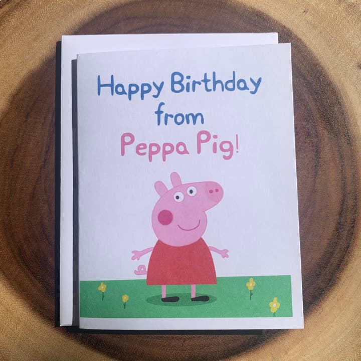Peppa Pig födelsedagskort för wholesale av M&M Designs