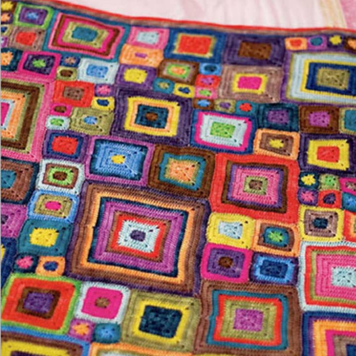 Koigu Wool Designs - Wholesale Yarn - BABETTE BLANKET (CROCHET) - KPM kit1