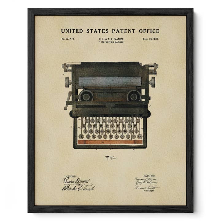 Vintage Typewriter for wholesale by Timeless Patents