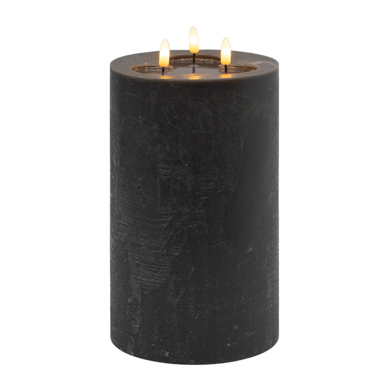 3 wick Large Gray Flameless Candle for wholesale on Faire0