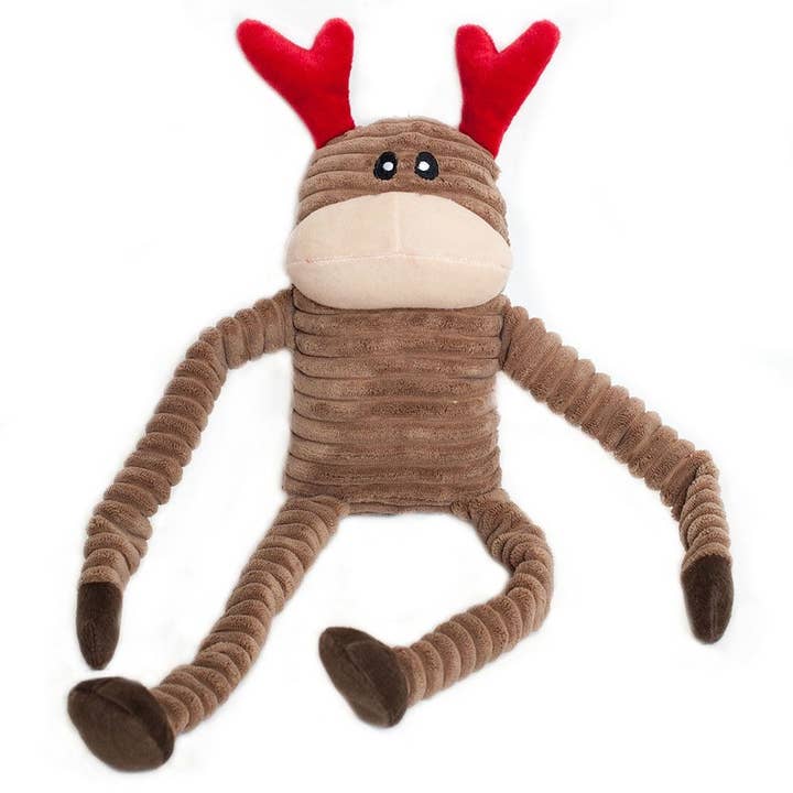Holiday Crinkle - Reindeer - Large - Christmas Dog Toy for wholesale by ZippyPaws
