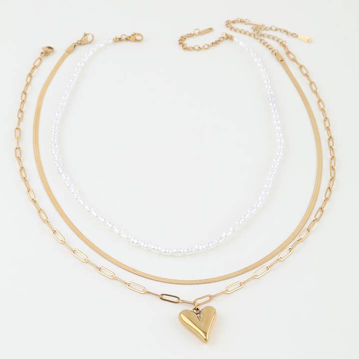 Be My Heart Pendant Necklace for wholesale by 3AM BY H&D ACCESSORIES