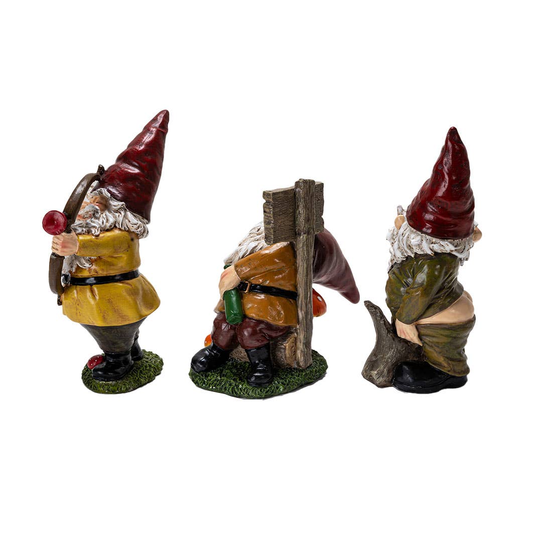 Pacific Trading - Vente Figurine décorative - Ensemble de 3 lutins espiègles1