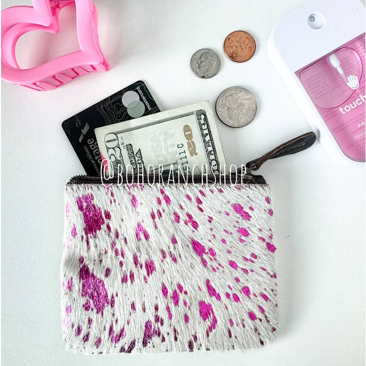 Boho Ranch Shop - Vente Porte-monnaie – femme - Pochette à monnaie en cuir de vachette occidental3