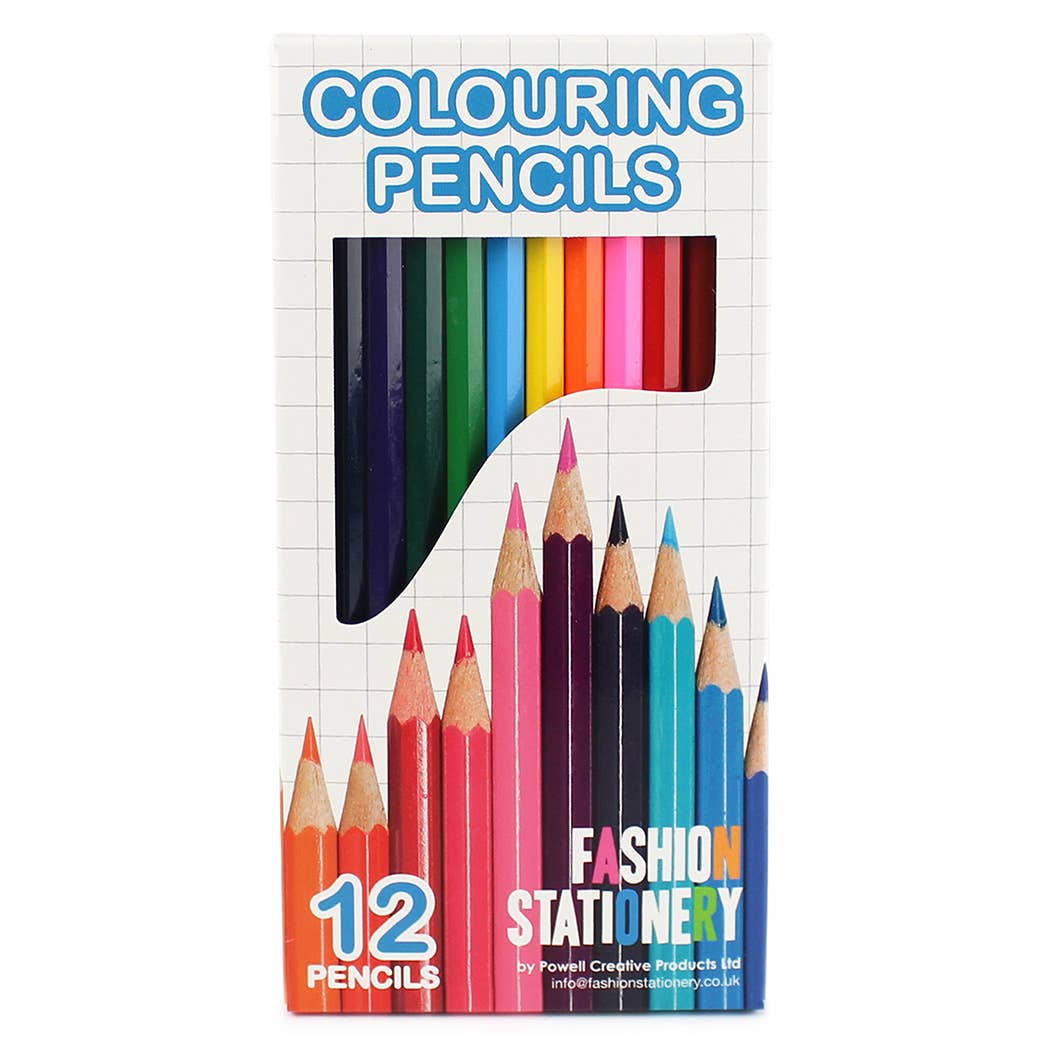 Powell Creative Products Ltd - Wholesale Colored Pencil - Colouring Pencils Set Kids Adults School Arts & Craft 12pk2