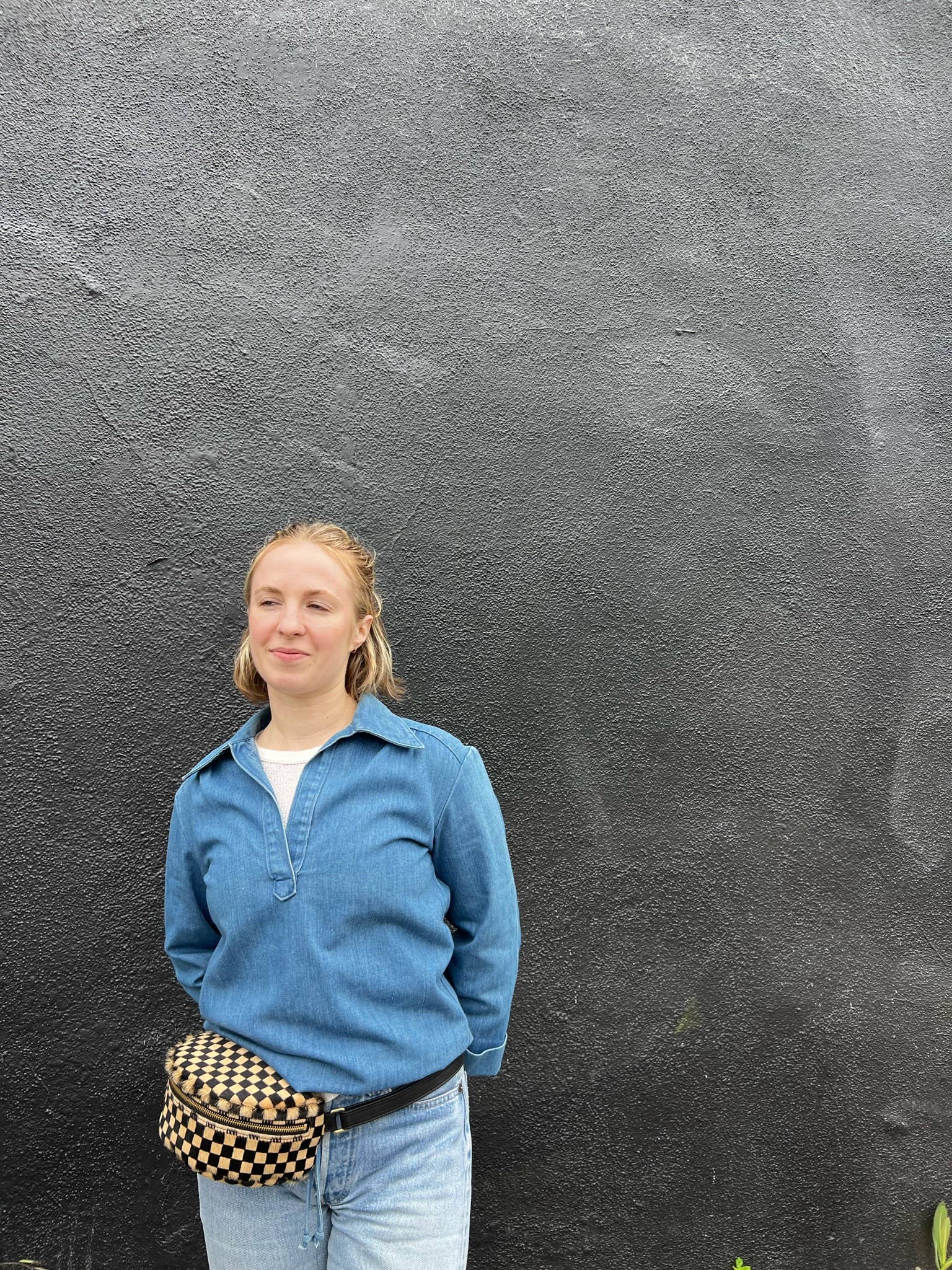 Primecut - Wholesale Belt Bag - Women's - Bum Bag - Tan Checkered Hair on Hide3