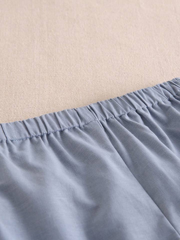Dadati – wholesale Top & shorts set – Baby – Baby boy set light blue gingham shirt and shorts