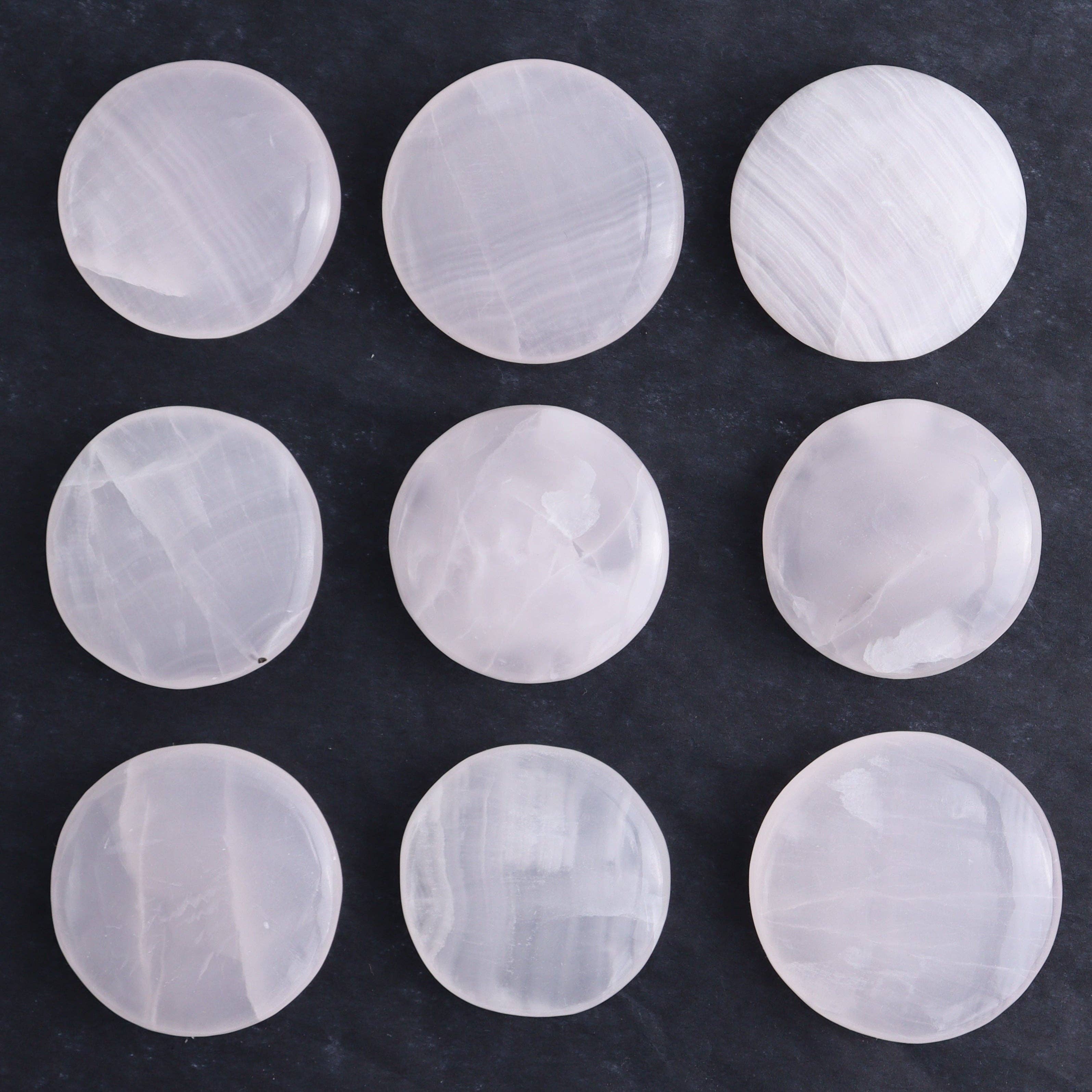 Mi Esperanza Minerals - Wholesale Spiritual Stone/Crystal - One Mangano Calcite Flat Stone1