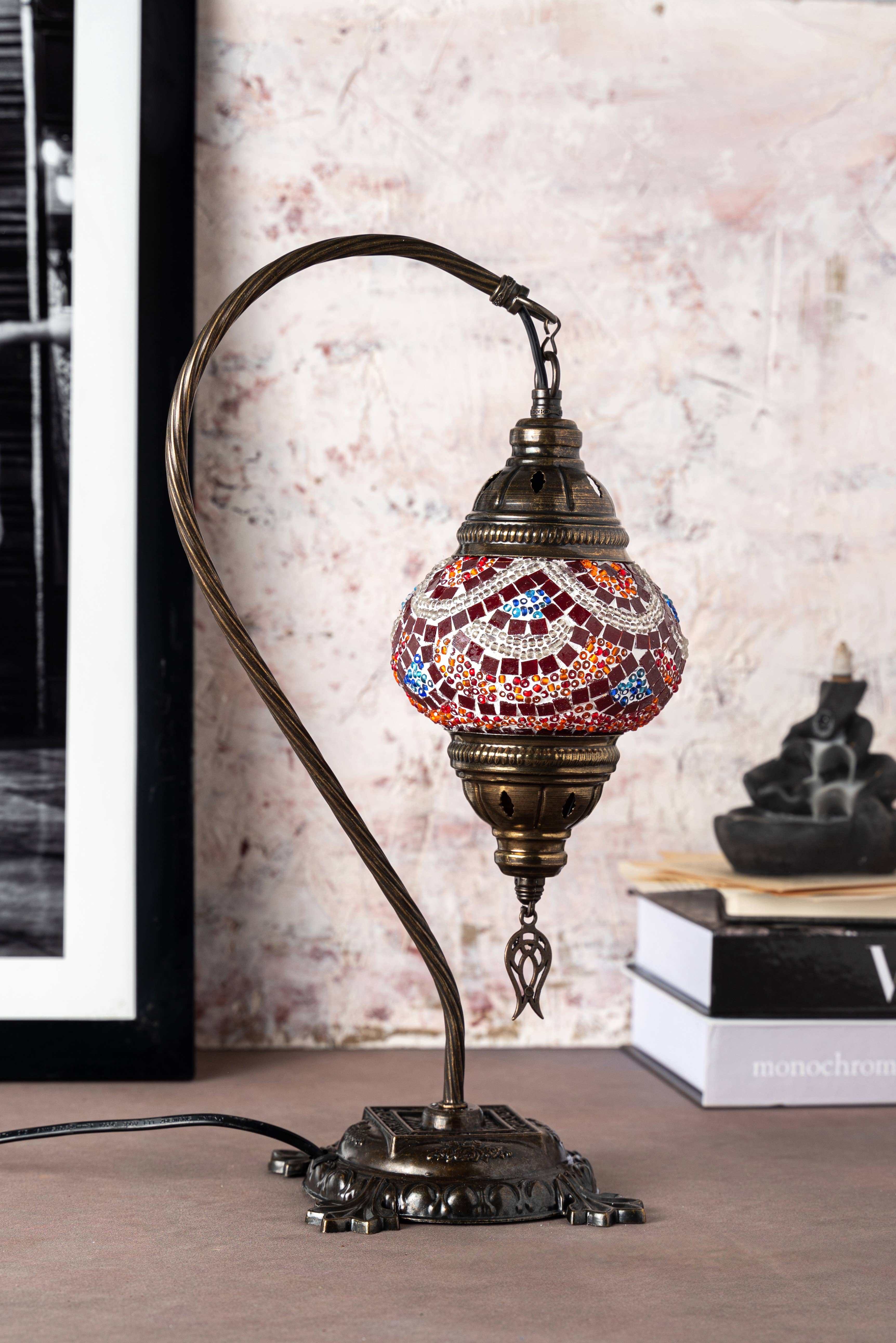 KAFTHAN - Wholesale Accent/Desk Lamp - Swan Neck Mosaic Lamps | Christmas & Holiday Decor Lighting23