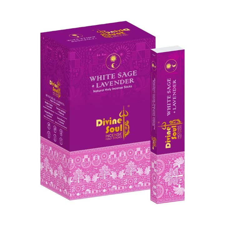 Divine Soul - White Sage + Lavender for wholesale by Earths Elements Wholesale