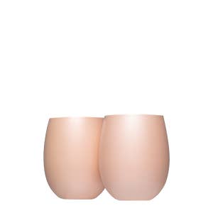 Sommelier Stemless - Double Pack - Ceramic Terracotta for wholesale by CORKCICLE