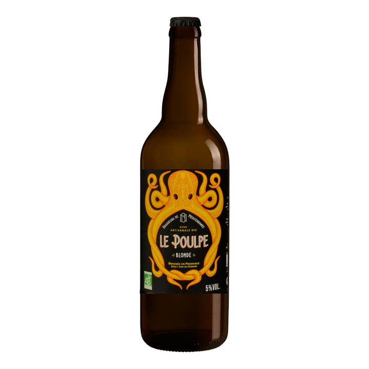 Le Poulpe Biere de Provence - Wholesale Beer - The Blonde Octopus 75cl