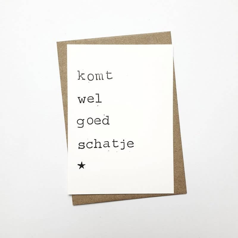 By Mar Postcards - Wholesale Everyday Greeting Card - Komt wel goed, schatje0