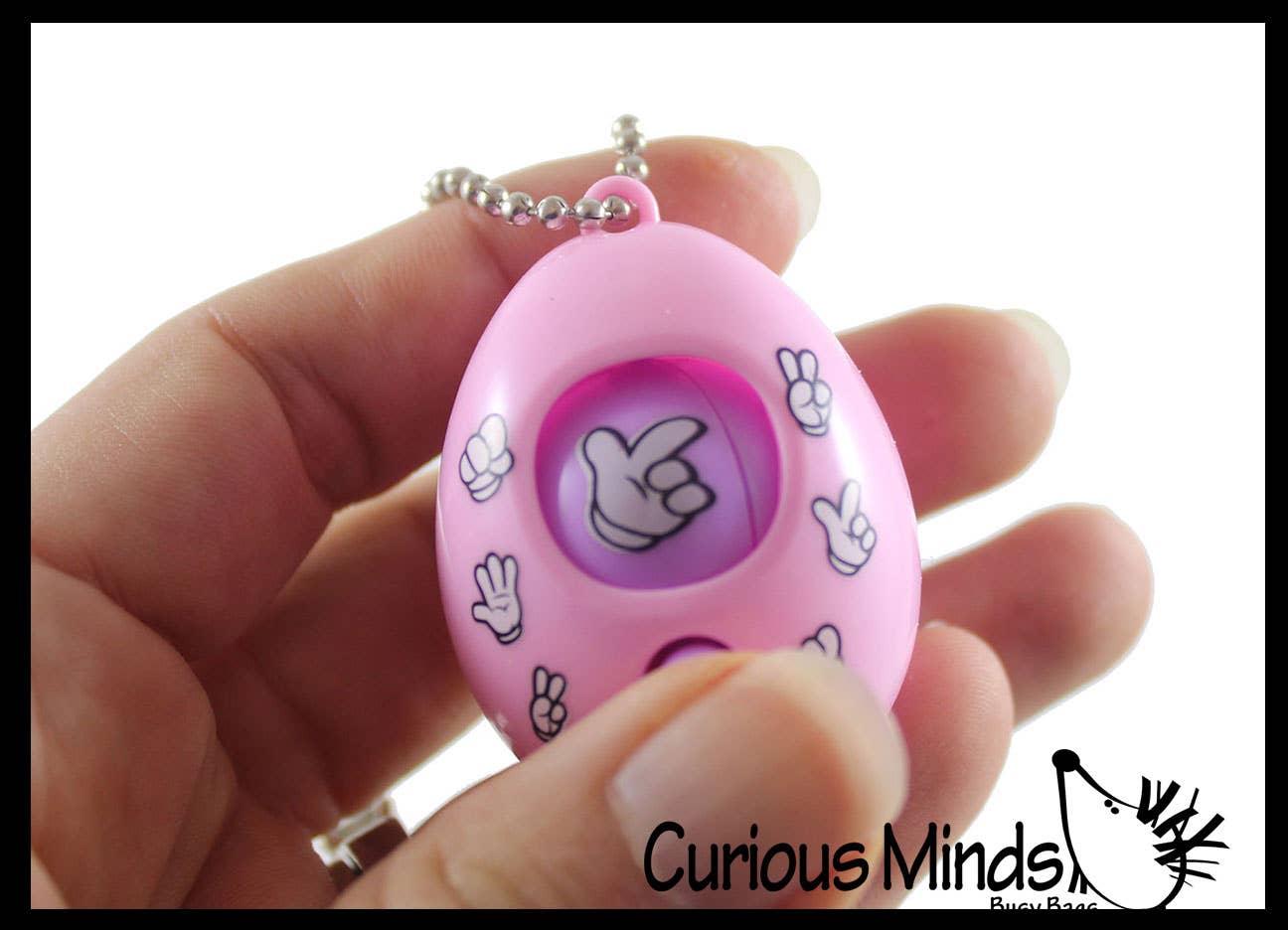 Curious Minds Toys - Wholesale Fidget Toy - Kids - 1 Rock, Paper, Scissors, Shoot Fidget Toy with Keyring - Min4