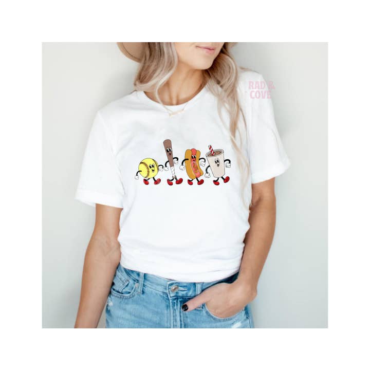 Softbalshirt voor wholesale door Rad & Cove