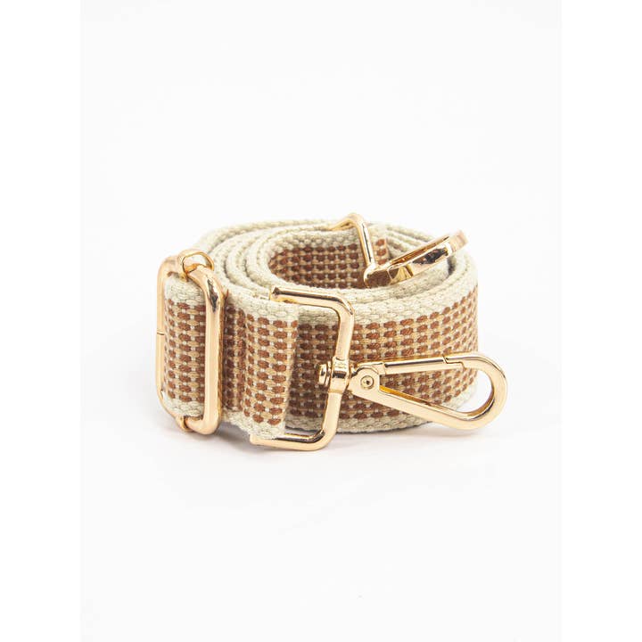 Sarta Accessories – wholesale Bag strap – women's – Jenna Woven Bag Strap - Neutral, Rattan