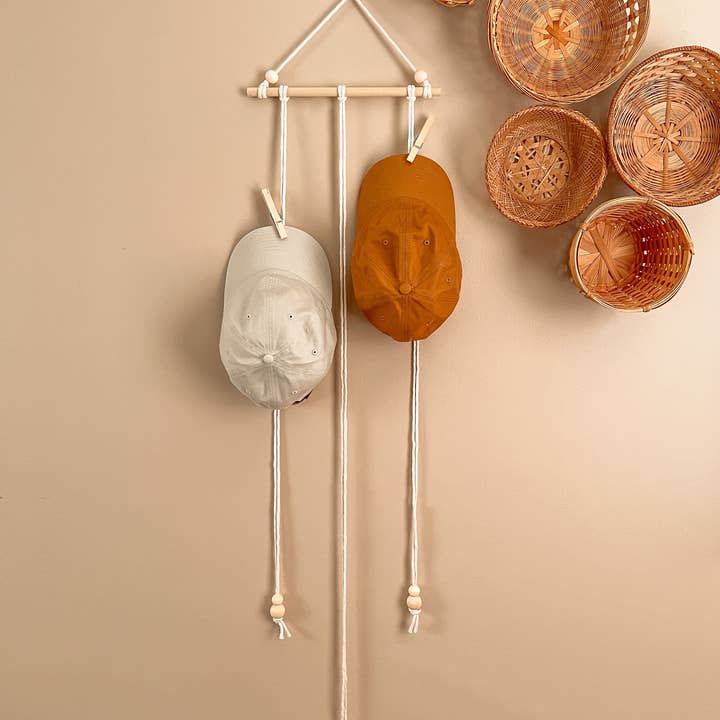 Meraki The Studio Co. – Großhandel Hutständer – Makramee-Hutablage | Hut-Halter für die Wand | Boho-Wohndekor6