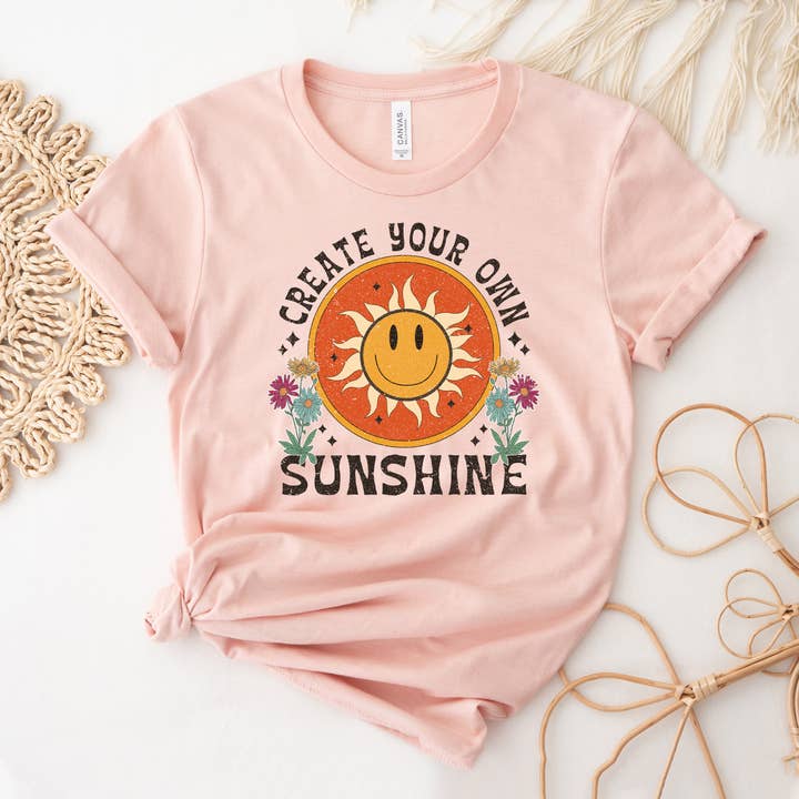 Create Your Own Sunshine T-shirt for wholesale by VibeClothing