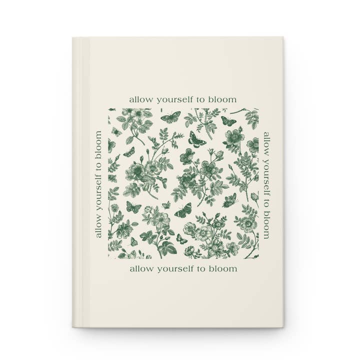 Allow Yourself to Bloom Journal for wholesale by Olivewing Designs