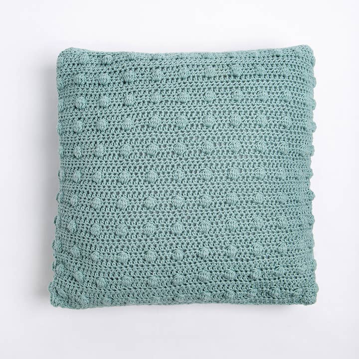 Wool Couture Company - Vente Accessoire de tricot/crochet - Kit de crochet facile à crocheter pour coussin à pompon2