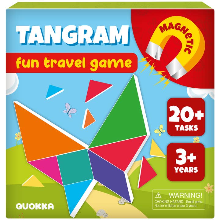 Tangram Magnet Travel Game for Kids 3-5 Years / CASE 40 pcs for wholesale by QUOKKA