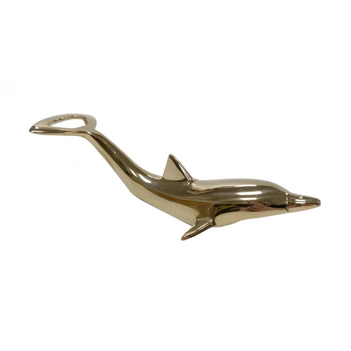Apribottiglie e Accessori da Bar in Ottone Massiccio a Forma di Delfino, 16,5 cm per la vendita all'ingrosso da parte di Madison Bay Co. - Historical Home Decor Reproductions