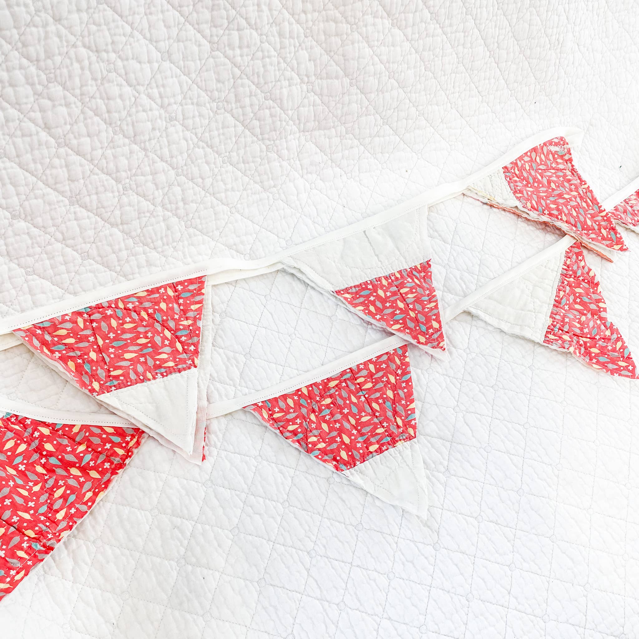 Dellwood Designs - Wholesale Bunting/Garland - Vintage Quilt Flag Garland - Assorted Quilts2