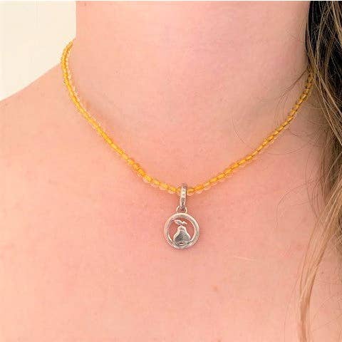 Citrine Choker - Bare en tilgængelig for engroshandel hos Silver Queen Jewellery