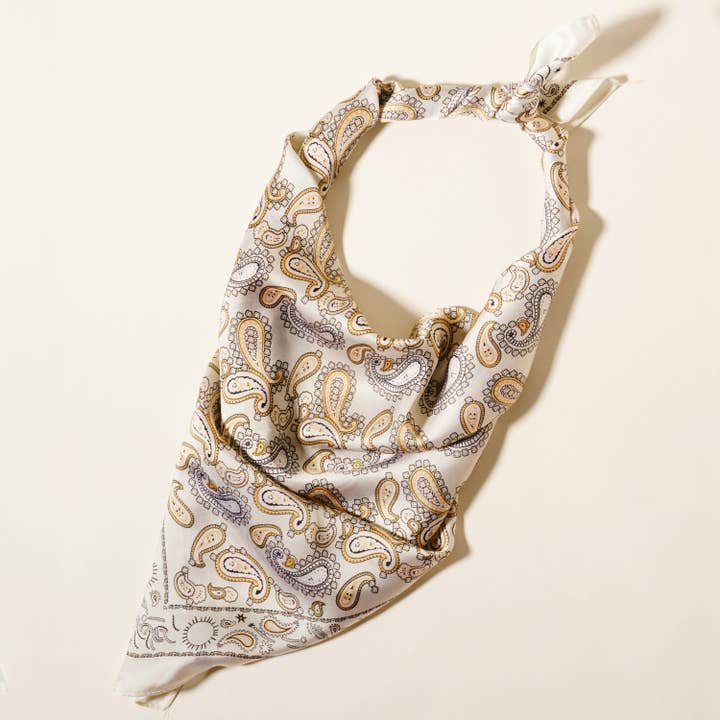 Frem - Wholesale Scarf - Women's - Classic Paisley Silk-Feel Polyester Bandana