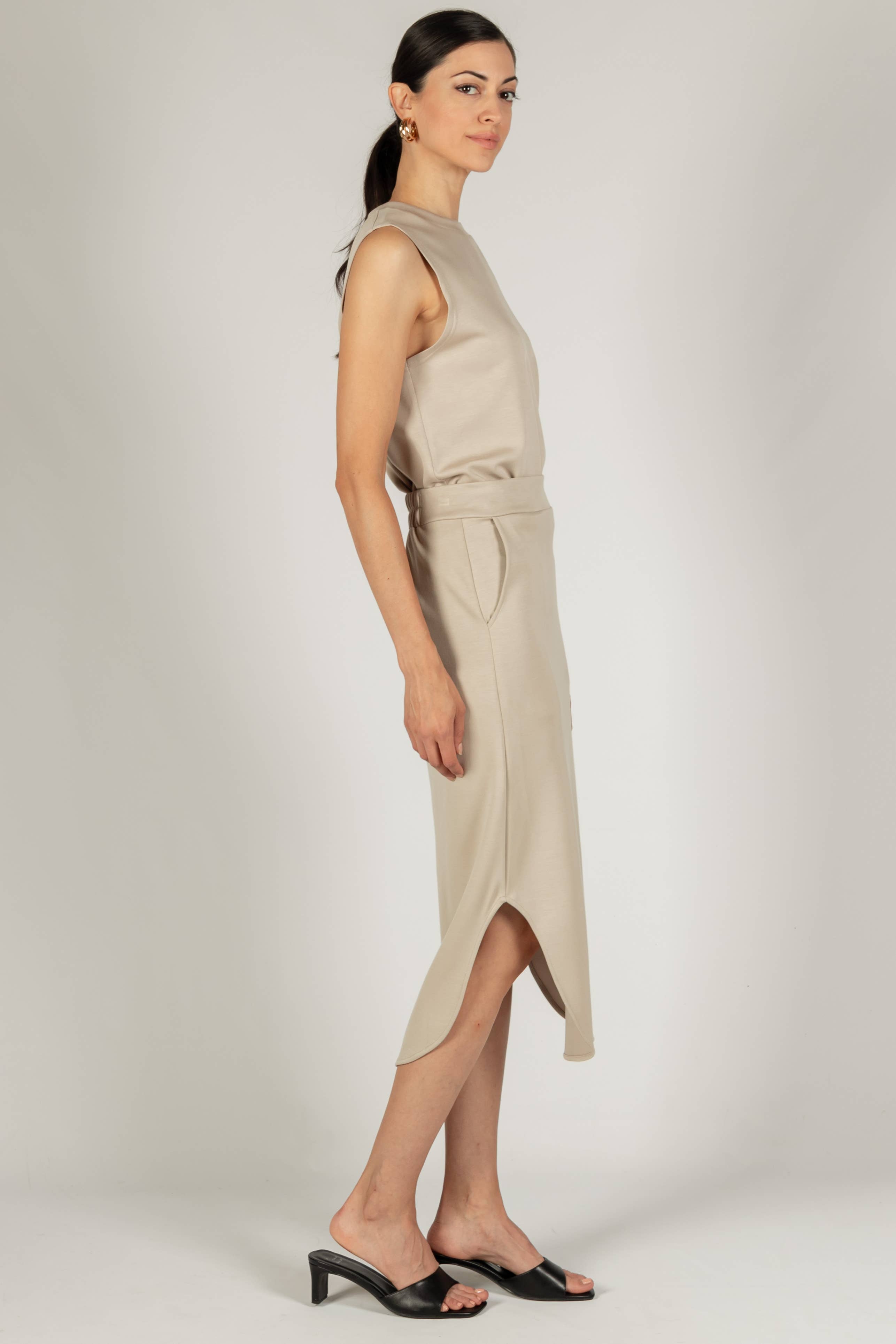 P. CILL - Vendita all'ingrosso Gonna - Donna - Gonna midi in modal Butter P. CILL22