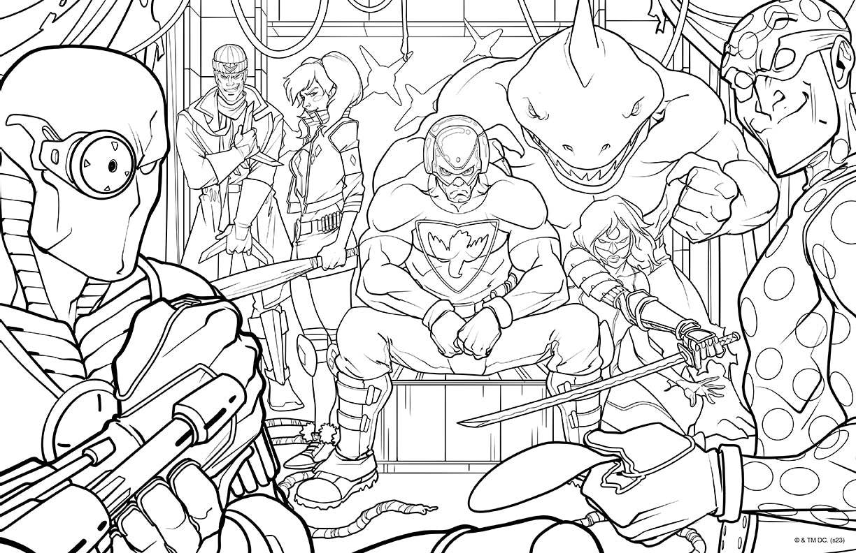 Insight Editions - #1 Pop Culture Publisher - Wholesale Coloring & Activity Book - Adult - DC Super-Villains: The Official Coloring Book3