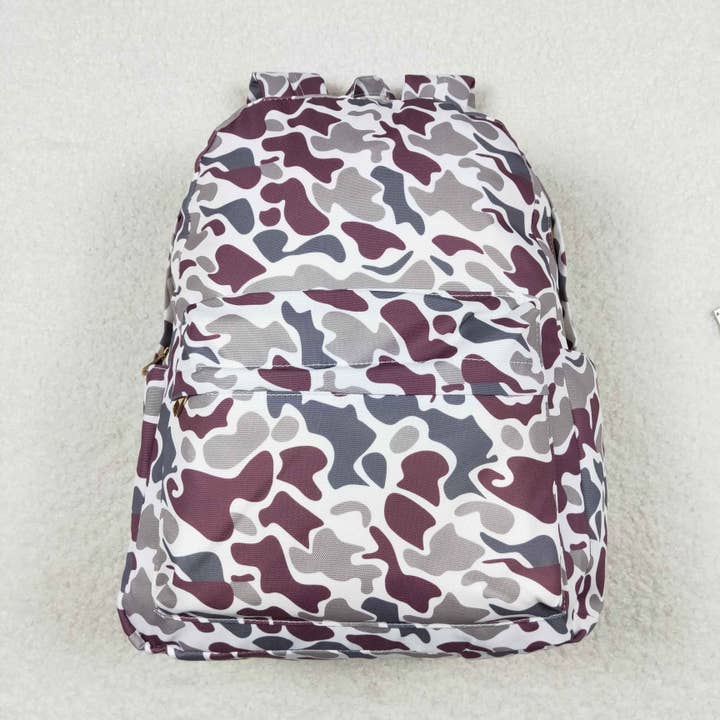 Aier Wholesale - Wholesale Backpack - Kids - Sibling Baby Kids Boys Camouflage Backpack Zip Back Bags