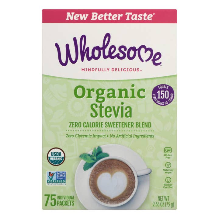 Ware Spark - Wholesale Sugar/Sweetener - Wholesome Sweeteners Stevia - Organic - 75 Count - Case Of 6